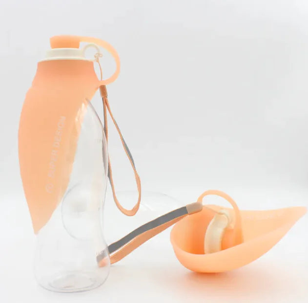 Portable Dog Water Bottle 580ml - Leak-Proof Pet Travel Dispenser